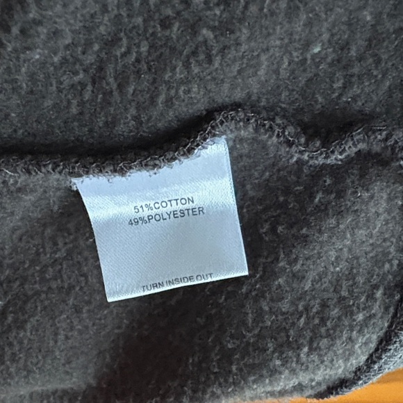 White Fox Boutique Charcoal Hoodie with Trendy Graphics, USED - Picture 8 of 10